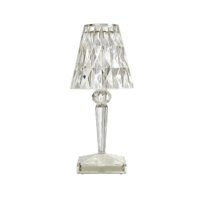 China Modern Luxury Acrylic Crystal Table Lamp Amazon Hot Selling Touch Switch Home Decorative Bedside Lamp for sale