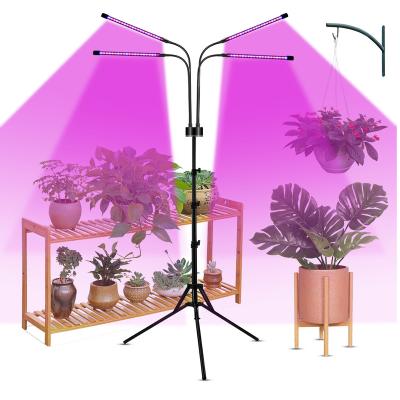 China Seed Starting Flexible Greenhouse Plant Remote Control Spectrum Growth Led Plant Lamp Full Floor Tripod Portable Stand Grow Light Red Blue for sale