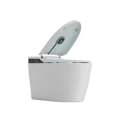 China Double-Flow Make In China Ceramic Bathroom Smart Toilet No Water Pressure Limit With Sterilization Function Automatic Open Cover for sale