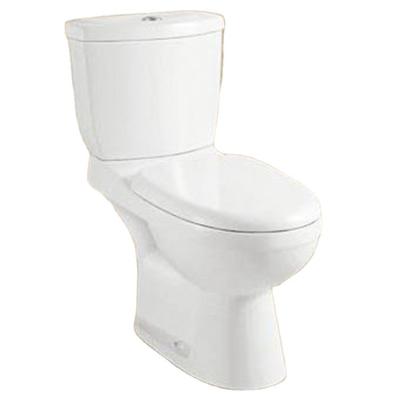 China Automatic Operation Make Cheap In Floor Ceramic Two Piece Toilet White Color Vertical Split Toilet From China for sale