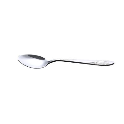 China Sustainable Reusable Stainless Steel Mirror Polish Spoon Stainless Steel Dessert Spoons for sale