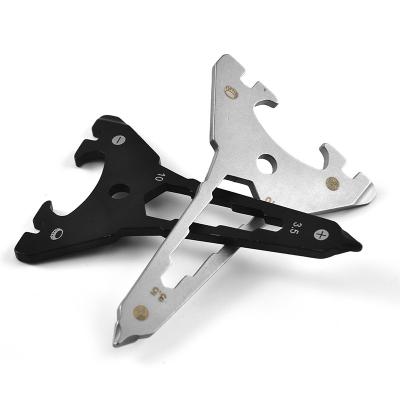 China Multifunctional Key Chain 12in 1 Multitool Key Wallet Stainless Steel Survival Pocket Tool Service Card for sale