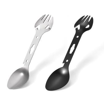 China Stainless Steel Outdoor Camping Spork Eco Friendly Cooking Utensil For Outdoors Travel for sale