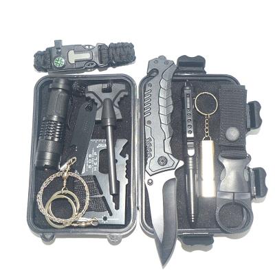 China 10IN 1 Multifunctional EDC TOOL 10 in 1 Outdoor Emergency Earthquake Survival Gear Kit for sale