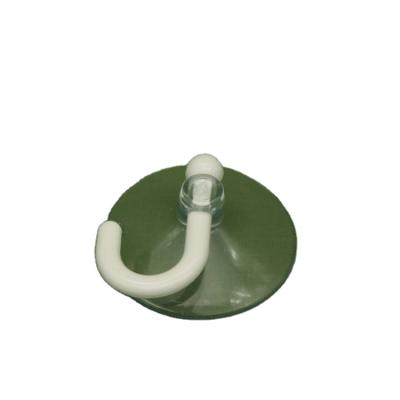 China Viable Reusable Plastic Transparent Hook Suction Wall Mounted Cup Hook for Kitchen and Bathroom for sale