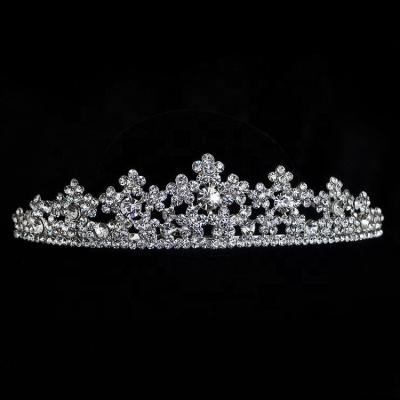 China Dance Accessories Bride Tiara Crown Zircon Leaf Shaped Hair Trim Wedding Accessories Dancing Accessories R0032 for sale