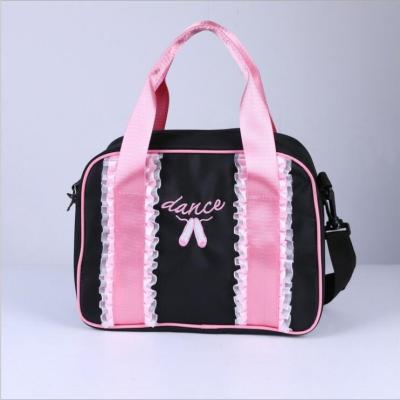 China Wholesale Large Black Pink Waterproof Silk Tote Ballet Dance Bags Kids Girls Ballet Dancing Bags R3032 for sale