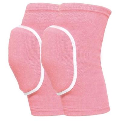 China Pink knitted/black/grey/rosered kids sponge football yoga dance protective thick knee pads for sale