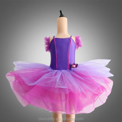 China Dresses DL053 Purple Latin Dance Costumes Girls Jazz And Latin Dancewear for sale