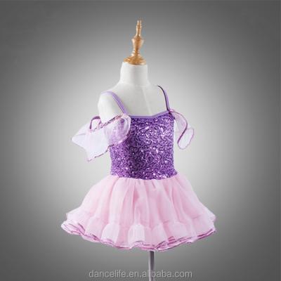 China DL012 girl dance dresses cute little girls dance dress sparkle tutu skirts stage performance costumes in modern dance costumes for sale