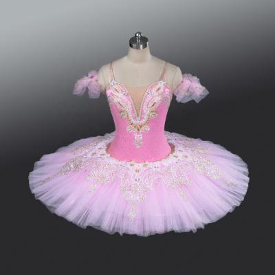 China Dress Up Girls Competition Ballet AP076 Dancing Tutus Solo Girls Crepe Tulle Classical Ballet Stiff Tutus Performance Stage Wear for sale