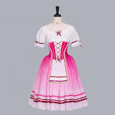 China Dresses AP154 Stage Performance Napoli Ballerina Dress Red Adjustable Red Rose La Vivandiere Ballet Tutu Sizing Costume for sale