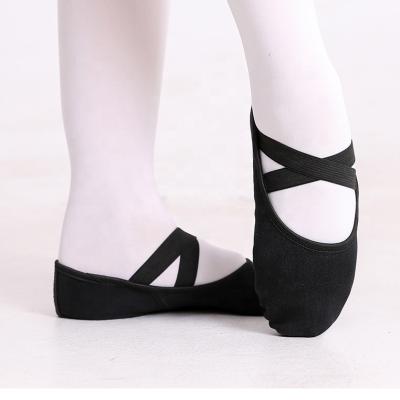 China S5032 Canvas Ballet Slippers Wholesale Foldable Leather Wide Leg Dance Shoes Chinese Ballet Dance Shoes for sale