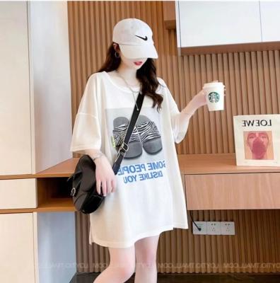 China QUICK DRY Cotton Round Neck Sleeves Shorts Summer Casual Polo Shirt Short Loose Type Plus Size T Shirt Woman for sale