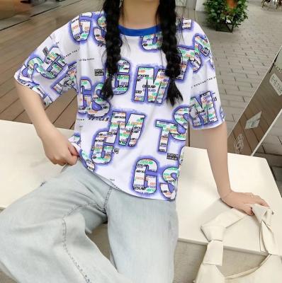 China 2022 summer wholesale new street fashion casual short t-shirts QUICK DRY hippie girl for sale