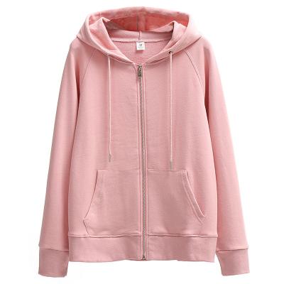 China Brand New Autumn Anti-wrinkle Long Sleeve Soft Zipper Pink Girls Sportswear Hoodie Hoodie And Sweatshirt for sale