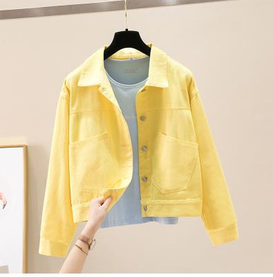 China 2022 Women's Sexy Denim Jacket Women's Denim Jacket Windproof Fashion Pink Long Sleeves Retro Coat Long Quality for sale