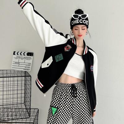 China Varsity Jacket Winter Embroidery Patchwork Windproof Hip Hop Bomber Sports Baseball Jackets for sale