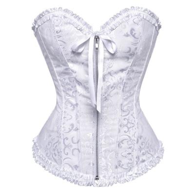 China Hot Selling Antibacterial Breathable Lace Bustiers Lingerie Women Sleeveless Top Sexy Corset For Sale for sale