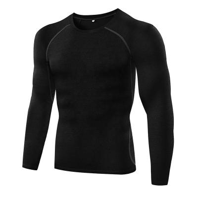 China Compression Sportswear Long Sleeves Breathable Running Sportswear Men Breathable Customized Printing T-Shirt for sale