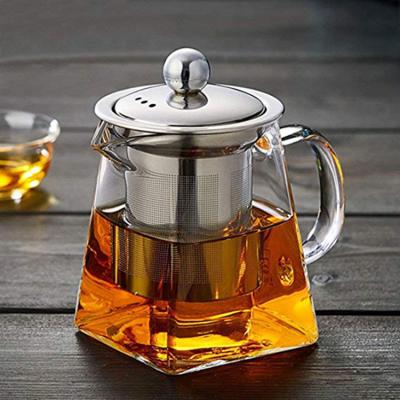 China Stocked 2021 Hot Sale Borosilicate Glass BPA Free Custom Portable Tea Sets With Infuser for sale