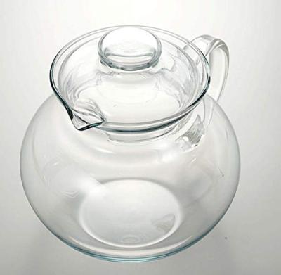 China Viable Chinese Heat Resistant Teapot Double Glass With Insert Spout Glass Teapot For Tea for sale