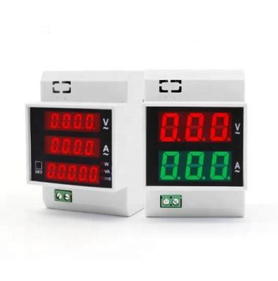 China D52-2042 Multifunctional Rail Type Electricity Meter D52-2042 Double Row LED Meter Three Rows D52-2048 AC80-300v D52-2042/2048 for sale