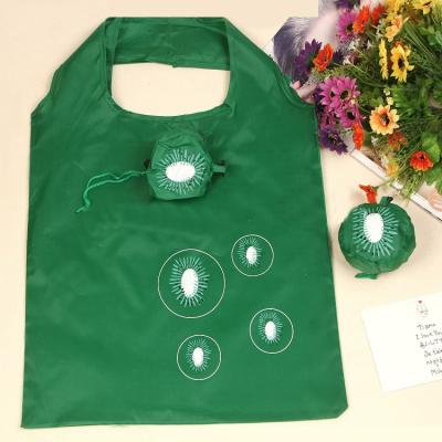 China Yiwu factory supply recyclable nylon bag eco reusable folding shopping bag with built-in bag for sale