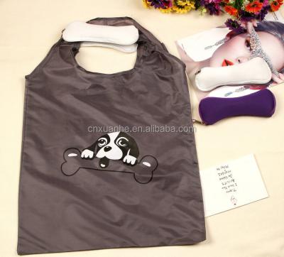 China Fold the Whole Network Custom Polyester Pet Foldable Lowest Shopping Bag for sale