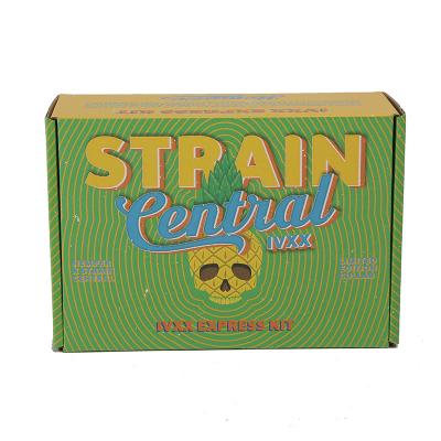 China Recycled Materials Halloween Christmas Gift Box UV Coating Print Die Cut Custom Kraft Paper Ad Box for sale