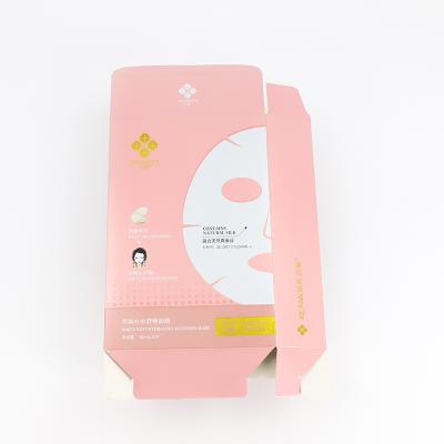 China Custom Cosmetics Recycled Matte Lipstick Boxes High Quality White Packaging Box Mask Materials Card for sale