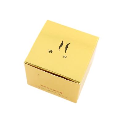 China Recycled materials paper box printing hot sale cosmetic box custom logo stamping custom logo printed box for sale