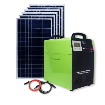 China 1000W 1500W Portable Home Solar Power Home Normal Specification Inverter Solar Panel Type Off-Grid Solar System for sale