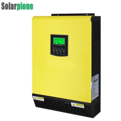 China 3KW 24V 230V Hybrid Solar Inverter 450Vdc PV Input 90A MPPT Solar Charger 60A Battery Charger Grid Tied Inverter 120*295*468mm for sale