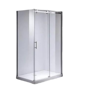 China Factory direct sale modern corner style stainless steel shower enclosure shower door sliding open for hotel for sale