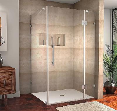 China Durable and competitive Corner Bathroom Custom Frameless and Shower Sliding Door for Hotel for sale