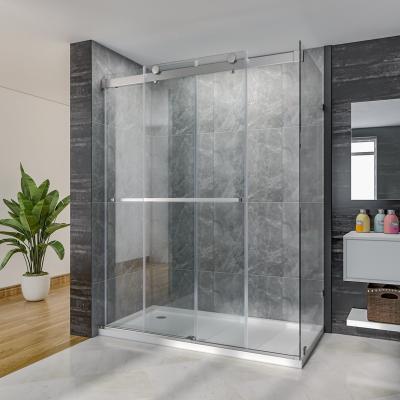 China Durable and competitive L shape Frameless Shower Doors 8mm Tempered Glass Bathroom Shower Enclosures for Sale for sale