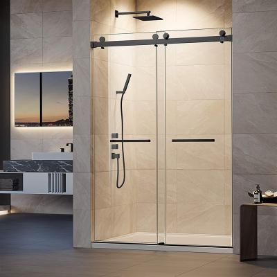 China Durable and competitive 10 mm stainless steel frameless sliding bathroom glass shower doors shower enclosure for sale