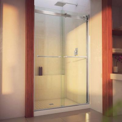 China Competitive And Competitive Hot Sale Durable Frameless Bathroom Shower Door Sliding Frosted Glass Shower Enclosure for sale