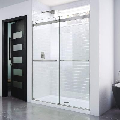 China Durable And Competitive Commercial Build Bathrooms And Hotel Stainless Steel Showers To Sliding Shower Doors for sale