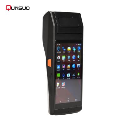 China High Quality Android 9.0 Android 4G EFT Smartphone Handheld Pos Terminal With Barcode Scanner PDA Printer for sale