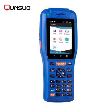 China Portable Smartphone Data Collection Unit 1D/2D Barcode Scanner GPS RFID Messenger Pda with Printer for sale