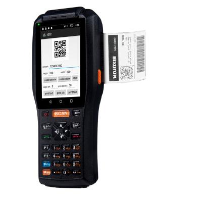 China 4G Network Handheld Portable POS Terminal Android PDA Handheld PDA With Built-in Thermal Printer for sale