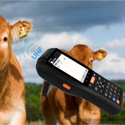 China 4G Android Handheld PDA Device Scan 1D 2D UHF RFID Remote Reader 860mhz-960mhz for sale