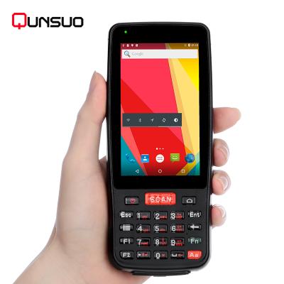 China Qunsuo IP65 Level Handheld Computer 13.56 Frequency Band NFC PDA Handheld Barcode Scanner For Mobile Police for sale