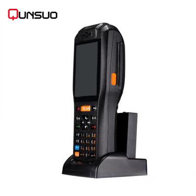 China Logistics industry nfc reader pos mobile handheld portable terminal with printer fingerprint barcode scanner PDA3505 for sale