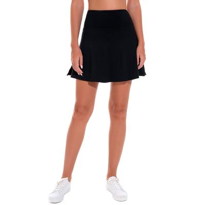 China Ins Breathable Drop Shipping 1a1a 2021 Black Tennis Skirt Mesh Breathable Hot Selling High Quality Style Sports Skirt Golf Sportswear for sale