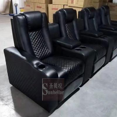 China Reliner Foshan Furniture Factory Electric Recliner Sofa With USB Recliner Sectional Sofa Set Leather Modern Home Theater Chairs Seat for sale