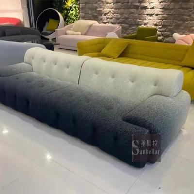 China French Design Gradient White Fabric Sofa Sectional Tufted Luxury Modern Hotel Clubs Living Room Sofa Set Furniture for sale