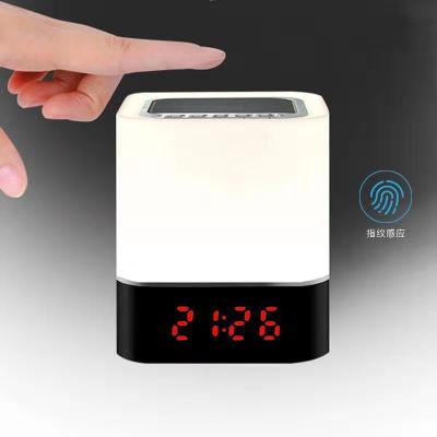 China LED Night Light Alarm Clock Bedside Lamp Wireless BT Speaker for sale